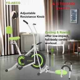 fitguard FG AB 333 By STAYFIT Multi Spin Trainer Moving Handle Backrest Twister & Pushup Indoor Cycles Exercise Bike image 3