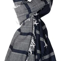 Self Design Pure Cotton Men Multicolor Stole-6