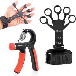Adjustable R Shape Hand Gripper with Finger Exerciser Workout Combo Hand Grip/Fitness Grip-image-54