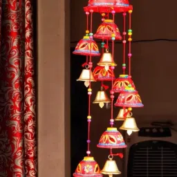 Beautiful Handmade Rajasthani Door Hanging Decorative Showpiece Wind chimes-14