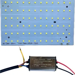 50 watt flood light led driver with led panal combo Electronic Components Electronic Hobby Kit-31