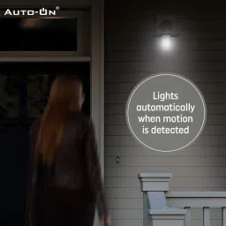 auto-on Motion Sensor Automatic LED Bulb - 9 Watts | One Year Warranty - Motion Sensor Light image 2
