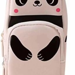 Cute Panda Pencil pouch Pencil Box for Girls, boys , Kids Panda Art Artificial Leather Pencil Box-image-27
