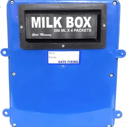 The Game Begins Gate Fixing Milk Box Ideal for Every Home.Blue Color Safe Storage Box for Daily Milk Packets Post Mounted Mailbox-picture-16