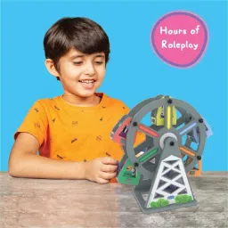 magic-on-wheels 3D Build N' Play - Peppa Pig Rotating Ferris Wheel For Kids image 4