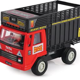 Pull Back Goods Carrier Dumper | Opening Doors | Miniature Scaled Models || Dinky Cars | - Red Colour-14