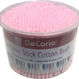 500pcs/Box PINK Double Head Cotton Swabs Nose Ears Cleaning Health Care Pink-image-56