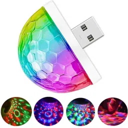Upgraded Quality USB Disco Light LED Disco Projection Light for Home Bedroom Single Disco Ball-17