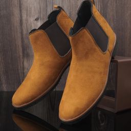 Frostiko men genuine leather suede chelsea boots Boots For Men-image-79