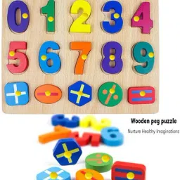 Number jigsaw Puzzle counting learning toy Board 123 matching cube Game for Kids-18