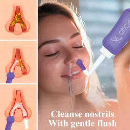 Nasal Wash for Sinus & Allergy Relief Neti Pot for Easy Nose Cleaner for Adults Manual Nasal Aspirator-37