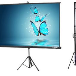 Inlight Cineview Series 6x4 Feet 4:3 Aspect Ratio 84 Inches Diagonal Length Tripod Type Projection Screen For UHD-3D-4K Quality Viewing Experience From your Projector, Comes With Stand White Projector Screen (Width 175 cm x 122 cm Height) image 3