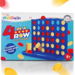 Joint 4 Disc Dropping Game for Kids, Strategy Board Game, 2 Players,Activity Toy Strategy & War Board Game-image-18