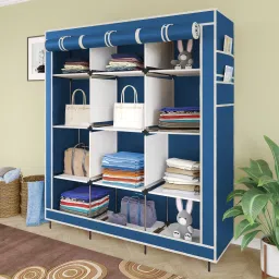 12 Shelves Collapsible Portable Foldable Wardrobe Storage Organizer for Clothes PP Collapsible Wardrobe-9