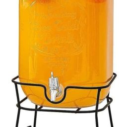 5 Litre Mason Glass Baverages Dispenser With Metal Stand Bottom Loading Water Dispenser-image-30