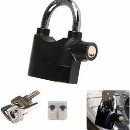 mossel Alarm Security Lock with Motion Sensor and 3 Keys, (Black) Door & Window Door Window Alarm image 4