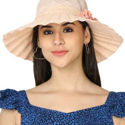 FabSeasons Long Brim Beach and Sun Hat / caps for Women & Girls-image-20
