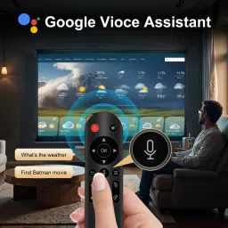 BeamX Glide 360 Google Voice Control/Magic Remote 1080P 4KSupport 5W Speaker AutoFocus (6500 lm / Wireless / Remote Controller) Portable Projector image 3