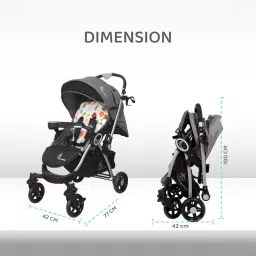 r for rabbit Chocolate Ride Stroller with Front suspension wheel & Reversible Handle Stroller image 5