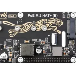 PCIe To M.2 Adapter with PoE HAT+ (B) For Raspberry Pi 5View-65