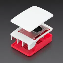 Raspberry Pi 5 Official Case with Fan                Red & White                Black & GreyView-3