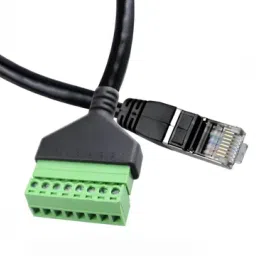 RJ45 Male Plug / Female Socket Connector Terminal Block with Extension CableMale - 300 mmFemale - 300 mmView-39