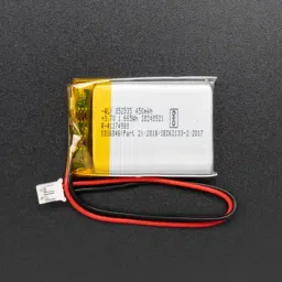 Lithium Ion Polymer Battery - 3.7V 450mAhView-image-34