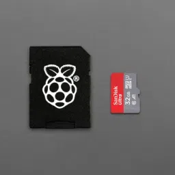 SanDisk MicroSD Card Class 10 with Raspberry Pi OS pre-installed                16 GB - 64-bit                32 GB - 64-bit                64 GB - 32-bitView-19