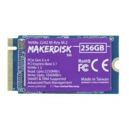 MakerDisk 2242 SSD for NVMe HAT - 128GB (Raspberry Pi OS Installed) View-8