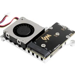 waveshare PCIe to M.2 Adapter Board (E) For Raspberry Pi 5 with Active CoolingView image 2