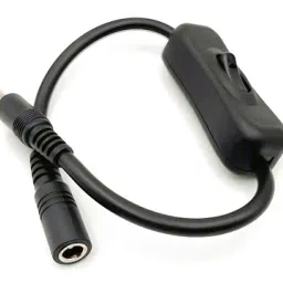 2.1mm DC Barrel Jack Cable with In-line Power SwitchView-image-0