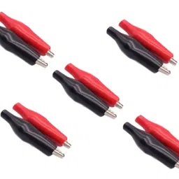 5A Red & Black Crocodile Alligator Clips - Pack of 10 45mm - Large 28mm - Small 35mm - MediumView-image-12