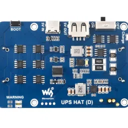 waveshare UPS Base HAT (D) for Raspberry Pi, Supports 21700 Li-Ion BatteryView image 1