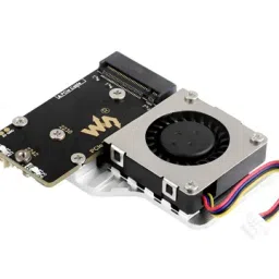 PCIe to M.2 Adapter Board (E) For Raspberry Pi 5 with Active CoolingView-60