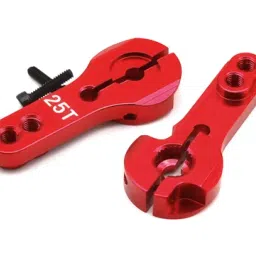 25T Standard Servo Horn Aluminium ArmRedBlueGrayView-image-5