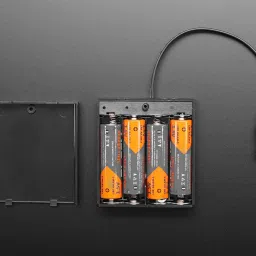 4 x AA Battery Holder Box with Switch and 2.1mm PlugView image 2