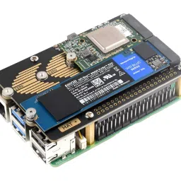 waveshare PCIe To 2-Ch M.2 Adapter HAT (B) for Raspberry Pi 5View image 3