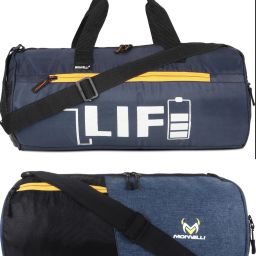 20 L Gym Duffel Bag - GYM DUFFLE BAG FOR INDOOR OUTDOOR SPORTS - Blue, Black, Blue-picture-47