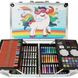 Unicorn Art Drawing and Painting Set with Aluminum Box for Kids (145Piece)-25