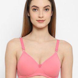 Women T-Shirt Lightly Padded Bra-image-1