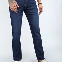flying machine Men Straight Fit Mid Rise Blue Jeans-picture-27