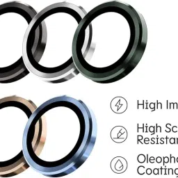Cyfty Front & Back Camera Lens Ring Guard Protector for Camera Lens Frame Glass Compatible with VIVO T4x 5G image 4