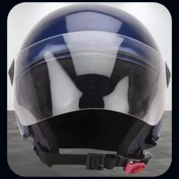 Half Face Helmet_ISI certified_Blue012_HLT Motorbike Helmet-image-90