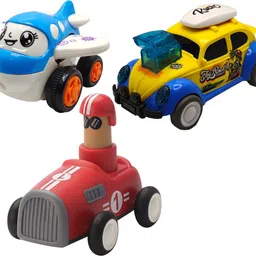 vaniha Unbreakable Four-Wheel Drive Friction Powered Diecast Toy Set-D154-picture-0