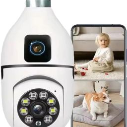 TP PLUS Dual Lens Wireless Smart Home Security WiFi Camera with Angle Adjustable Holder Security Camera-image-91