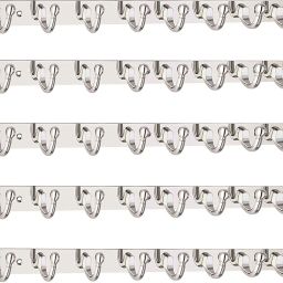 Shape 8 Pin Hook Stainless Steel Bathroom Cloth Hooks / Hanger Hook Rail 8-23