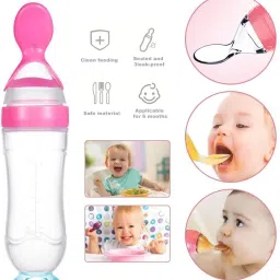 vadhavan Baby combo of 5pcs, Spoonfeeding with teether, Rattle Nibbler, brush with bib Feeder image 2