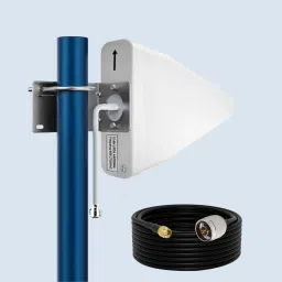 Telehatch 12dBi External LPDA WiFi Antenna | LPDA with 15M HLF 400 Low-Loss Cable Antenna Amplifier-11