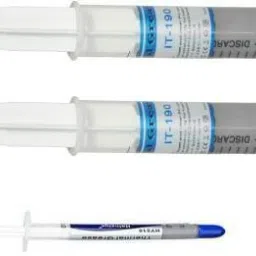 ATEKT Thermal Grease Paste Heat Sink Compound for CPU & Chipsets (Grey, 30 g) pack of 2 with 1 (10g) paste Carbon Based Thermal Paste Carbon Based Thermal Paste-27