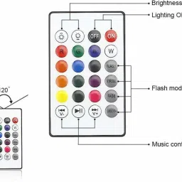 Planetoid Multi Color Changing RBG Led Music Light Bulb Bluetooth Music Bulb Led Smart Bulb image 5